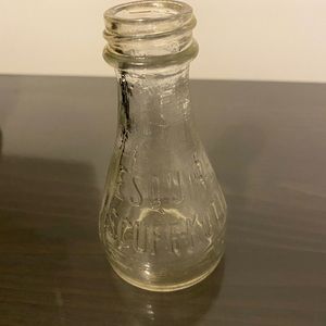 Vintage bottle ESQUIRE SCUFF KOTE shoe polish bottle 1950